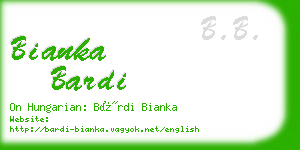 bianka bardi business card